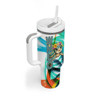Hawaii Waimanalo Sea Turtle Tumbler With Handle Cute Tropical Beach Aloha Spirit Cartoon
