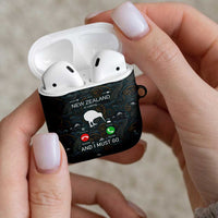 New Zealand is Calling and I Must Go AirPods Case Kiwi Bird Silhouette TS04 - Polynesian Pride
