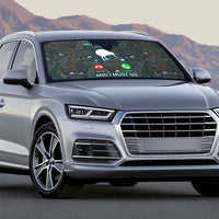 New Zealand is Calling and I Must Go Auto Sun Shade Kiwi Bird Silhouette