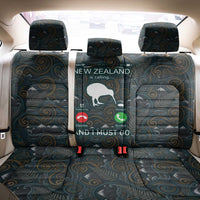 New Zealand is Calling and I Must Go Back Car Seat Cover Kiwi Bird Silhouette