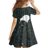 New Zealand is Calling and I Must Go Family Matching Tank Maxi Dress and Hawaiian Shirt Kiwi Bird Silhouette TS04 - Polynesian Pride