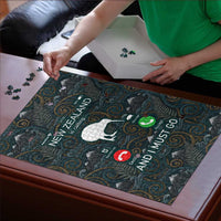 New Zealand is Calling and I Must Go Puzzle Kiwi Bird Silhouette