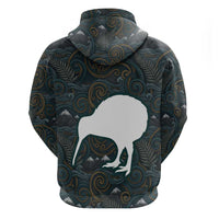 New Zealand is Calling and I Must Go Zip Hoodie Kiwi Bird Silhouette TS04 - Polynesian Pride