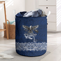American Samoa Eagle Laundry Basket Sea Turtle Traditional Polynesian Tribal Tattoo