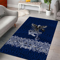 American Samoa Eagle Area Rug Sea Turtle Traditional Polynesian Tribal Tattoo
