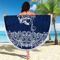 American Samoa Eagle Beach Blanket Sea Turtle Traditional Polynesian Tribal Tattoo