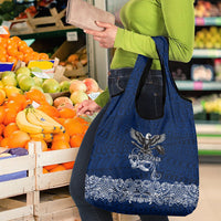 American Samoa Eagle Grocery Bag Sea Turtle Traditional Polynesian Tribal Tattoo