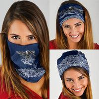 American Samoa Eagle Neck Gaiter Sea Turtle Traditional Polynesian Tribal Tattoo