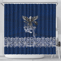 American Samoa Eagle Shower Curtain Sea Turtle Traditional Polynesian Tribal Tattoo
