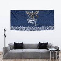 American Samoa Eagle Tapestry Sea Turtle Traditional Polynesian Tribal Tattoo