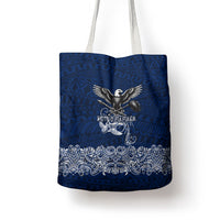 American Samoa Eagle Tote Bag Sea Turtle Traditional Polynesian Tribal Tattoo
