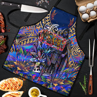 American Samoa Warrior Apron Polynesian Fruit Bat Talofa Urban Graffiti Street Art