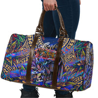 American Samoa Warrior Travel Bag Polynesian Fruit Bat Talofa Urban Graffiti Street Art