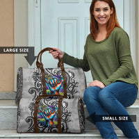 Chur Bro Shaka Sign Travel Bag New Zealand Koru Colorful Graffiti Splash