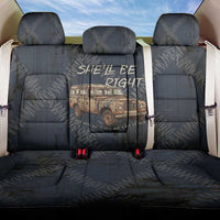 New Zealand She’ll Be Right Back Car Seat Cover NZ Slang No. 8 Wire Map Pattern