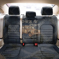 New Zealand She’ll Be Right Back Car Seat Cover NZ Slang No. 8 Wire Map Pattern