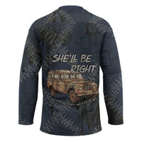New Zealand She’ll Be Right Hockey Jersey NZ Slang No. 8 Wire Map Pattern TS04 - Polynesian Pride