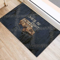 New Zealand She’ll Be Right Rubber Doormat NZ Slang No. 8 Wire Map Pattern TS04 - Polynesian Pride