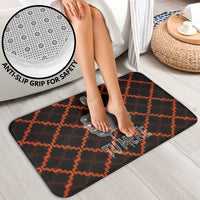 Tu Meke Maori New Zealand Slang Bathroom Set with Glow Neon Step Style TS04 - Polynesian Pride