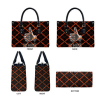 Tu Meke Maori New Zealand Slang Leather Bag with Glow Neon Step Style TS04 - Polynesian Pride