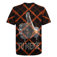 Tu Meke Maori New Zealand Slang Rugby Jersey with Glow Neon Step Style