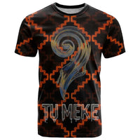 Tu Meke Maori New Zealand Slang T Shirt with Glow Neon Step Style