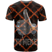 Tu Meke Maori New Zealand Slang T Shirt with Glow Neon Step Style