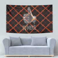 Tu Meke Maori New Zealand Slang Tapestry with Glow Neon Step Style TS04 - Polynesian Pride