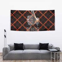 Tu Meke Maori New Zealand Slang Tapestry with Glow Neon Step Style TS04 - Polynesian Pride