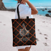 Tu Meke Maori New Zealand Slang Tote Bag with Glow Neon Step Style