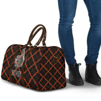 Tu Meke Maori New Zealand Slang Travel Bag with Glow Neon Step Style TS04 - Polynesian Pride