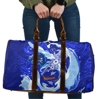 Chuuk Micronesian Roots Travel Bag Polynesian Tribal Pattern Hibiscus Flower And Stingray Art