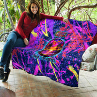 Chuuk Tropical Sunset Coordinates Quilt Neon Graffiti Polynesian Tribal