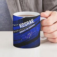 Kosrae Deep Sea Scuba Diving Ceramic Mug Blue Hole Beneath The Surface Coral Reef Graphic Art