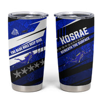 Kosrae Deep Sea Scuba Diving Tumbler Cup Blue Hole Beneath The Surface Coral Reef Graphic Art