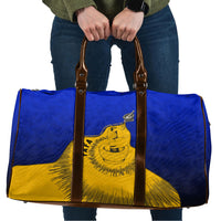 Kosrae Fafa Culinary Heritage Travel Bag Kosraean Gold Taro Tradition Illustration With Coconut Leaves