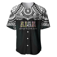 AIGA Always In Gods Arms Samoa Baseball Jersey Polynesian Tribal Tattoo Art Family Heritage Faith