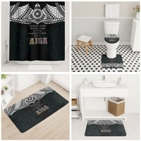 AIGA Always In Gods Arms Samoa Bathroom Set Polynesian Tribal Tattoo Art Family Heritage Faith