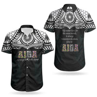 AIGA Always In Gods Arms Samoa Couples Matching Puletasi and Hawaiian Shirt Polynesian Tribal Tattoo Art Family Heritage Faith
