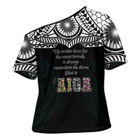 AIGA Always In Gods Arms Samoa Cross Shoulder Shirt Polynesian Tribal Tattoo Art Family Heritage Faith