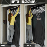 AIGA Always In Gods Arms Samoa Door Cover Polynesian Tribal Tattoo Art Family Heritage Faith