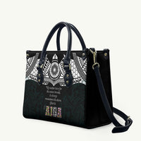 AIGA Always In Gods Arms Samoa Leather Bag Polynesian Tribal Tattoo Art Family Heritage Faith