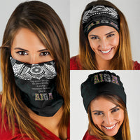 AIGA Always In Gods Arms Samoa Neck Gaiter Polynesian Tribal Tattoo Art Family Heritage Faith