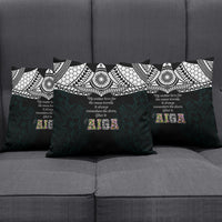 AIGA Always In Gods Arms Samoa Pillow Cover Polynesian Tribal Tattoo Art Family Heritage Faith