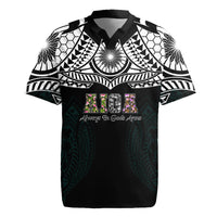 AIGA Always In Gods Arms Samoa Rugby Jersey Polynesian Tribal Tattoo Art Family Heritage Faith