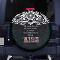 AIGA Always In Gods Arms Samoa Spare Tire Cover Polynesian Tribal Tattoo Art Family Heritage Faith