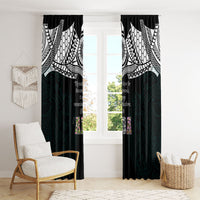 AIGA Always In Gods Arms Samoa Window Curtain Polynesian Tribal Tattoo Art Family Heritage Faith