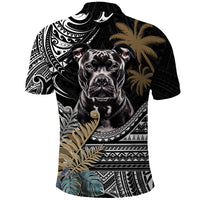 Polynesian Pitbull Polo Shirt Polynesian Pattern And Pitbull Dog TS04 - Polynesian Pride