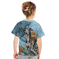 Polynesian Greyhound Kid T Shirt Polynesian Pattern And Greyhound TS04 - Polynesian Pride