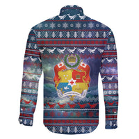 Tonga Christmas Family Matching Tank Maxi Dress and Hawaiian Shirt with Singing Whale Ocean Scene National Coat of Arms - Polynesian Pride